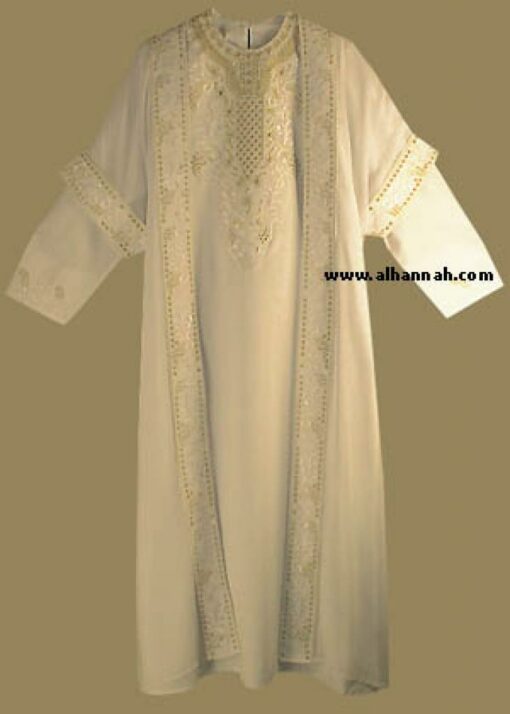 Islamic Wedding Dress and Matching Abaya th537