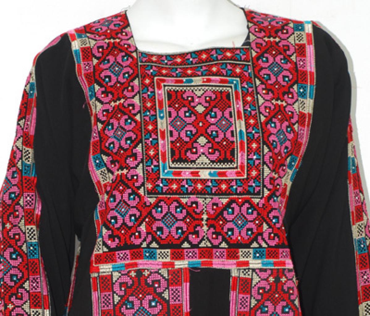 Firdaus Deluxe Embroidered Palestinian Fellaha Dress th754 » Alhannah ...