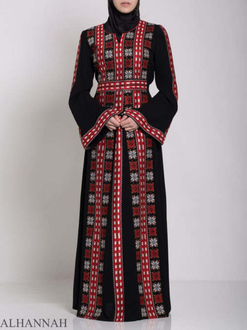 Badra Embroidered Palestinian Fellaha Dress th761 (10)