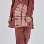 Tie-Dye Crushed Cotton Vintage 70s Salwar Kameez