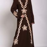 Traditional Egyptian Thobe with Contrasting Applique th729 (5)