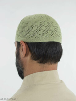 Traditional Knitted Cotton Kufi me674 (4)