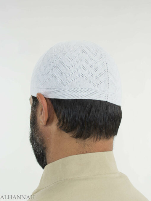 Traditional Knitted Cotton Kufi me674 (8)