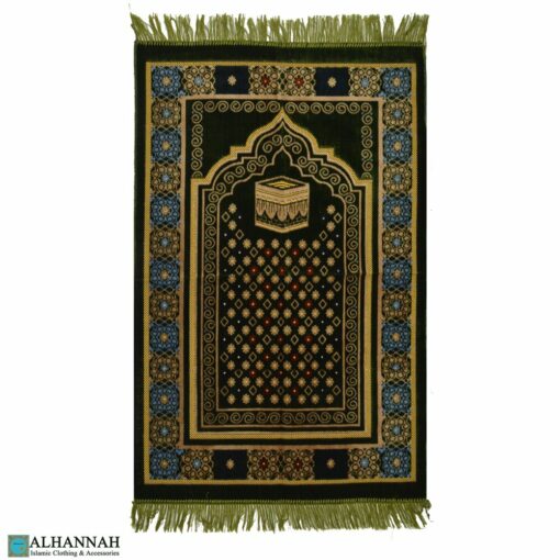 Islamic Prayer rug Floral Border and Kaaba