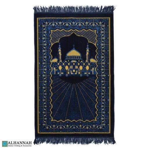 Muslim Prayer Rug with Prophets mosque motif