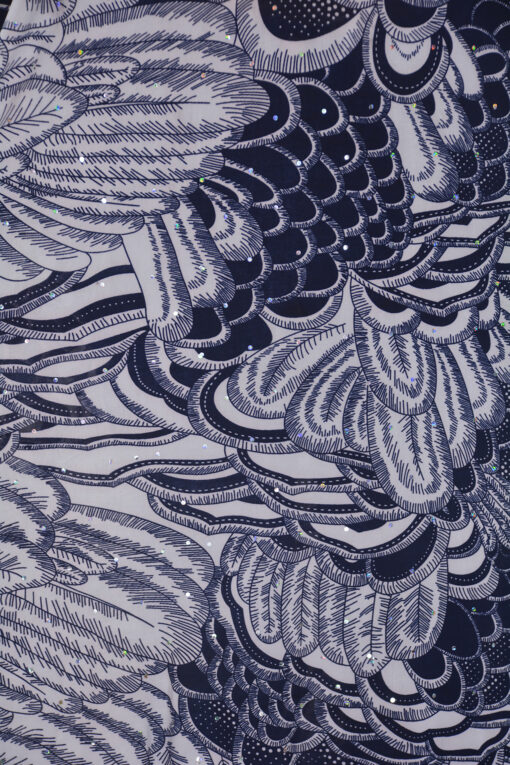 Abstract Feathers and Scales Sparkles Print 3