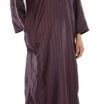 Amani Mens Thobe with Zipper up front and unique Embroidery me706