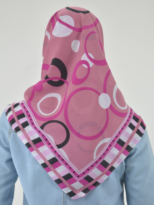 Checkered Bubbles Square Hijab HI2121 (4)