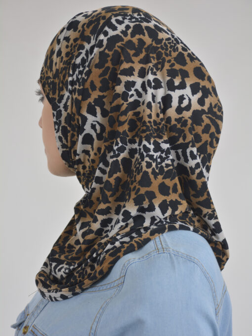 Leopard Print Two Piece Al-Amira Hijab HI2113 Brown