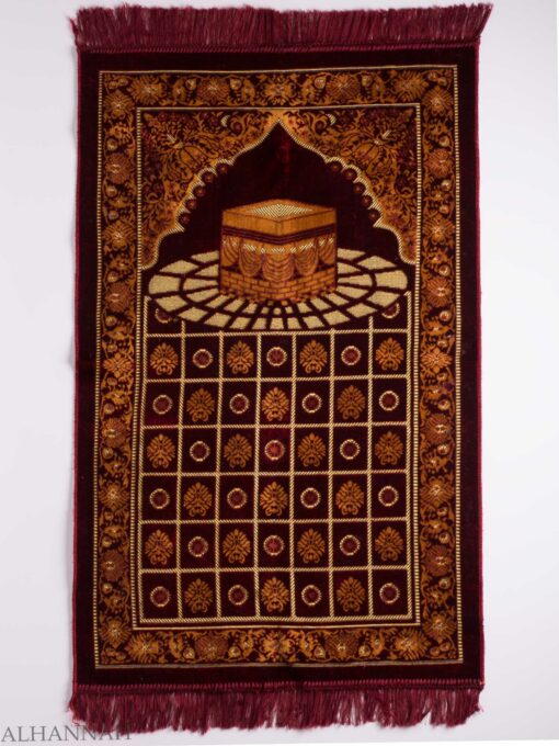 Turkish Prayer Rug Checkered Arched Kaaba Motif ii1133