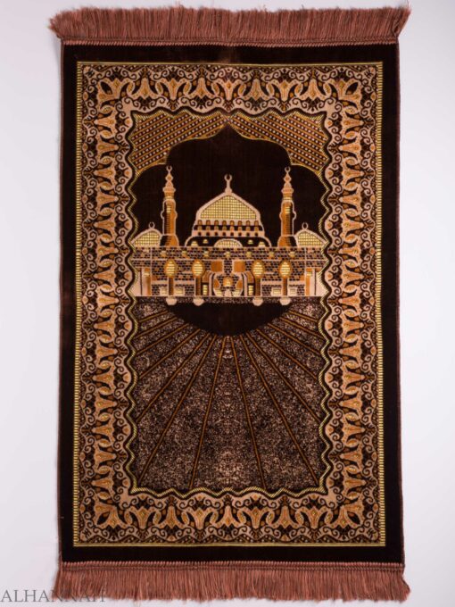 Turkish Prayer Rug Golden Prophets Mosque Motiff ii1125