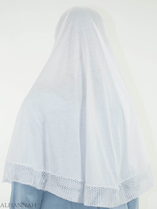 White Crochet One-Piece Al-Amira Hijab HI2136 (2)