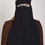 Saudi Style Solid Color One Layer Long Niqab NI158 (1)