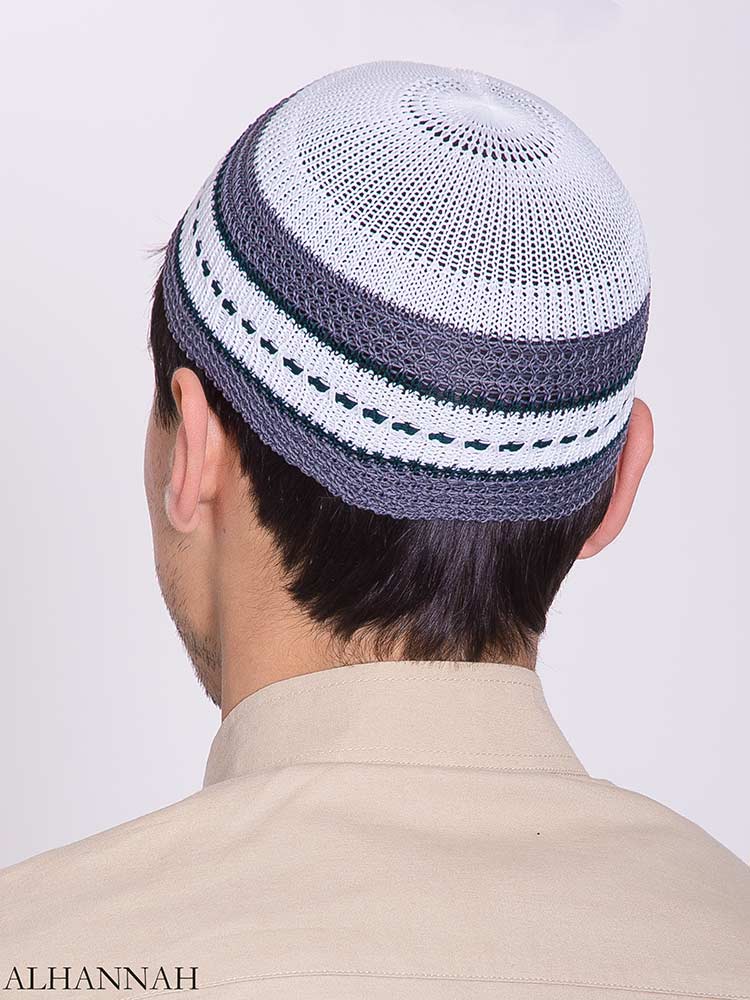 Color Striped Stretchy Kufi me774 (1)