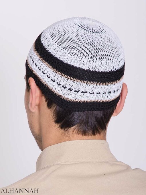 Color Striped Stretchy Kufi me774 (4)