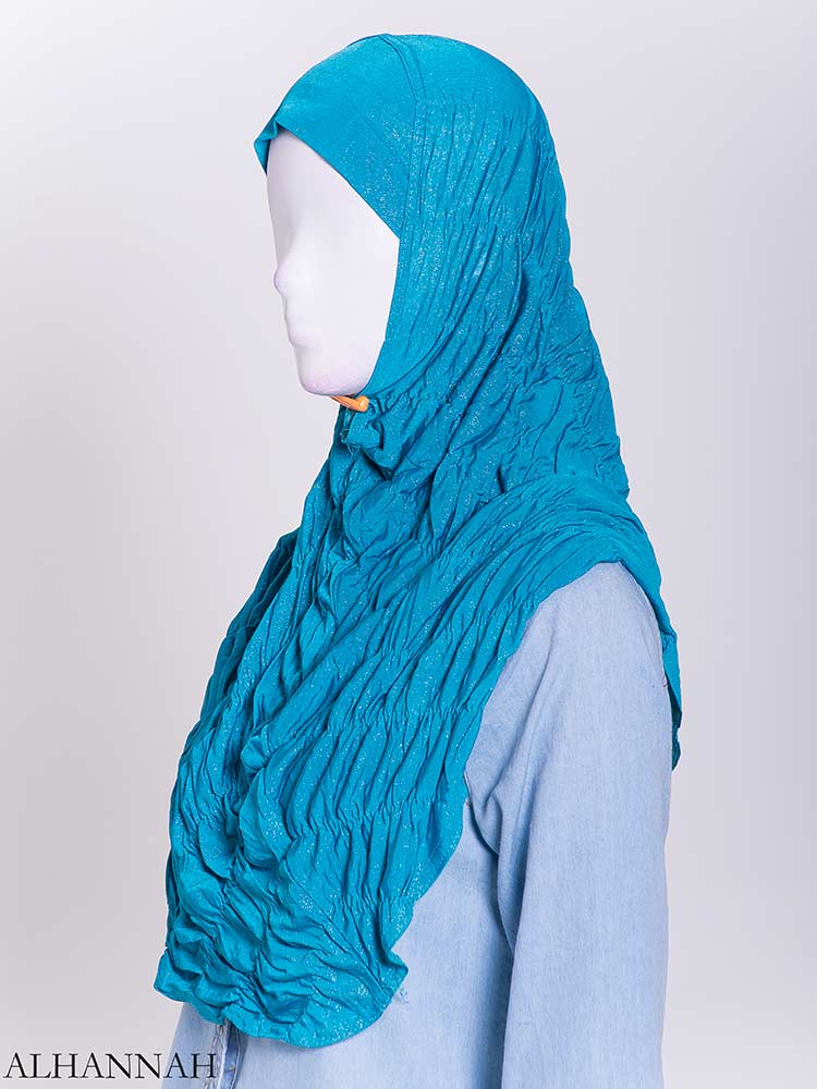 Glitter Crinkle One-Piece Al-Amira Hijab hi2170 (1)