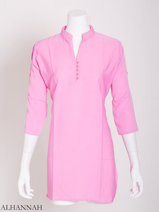 Solid Color Button-Up Kurti st605 (10)