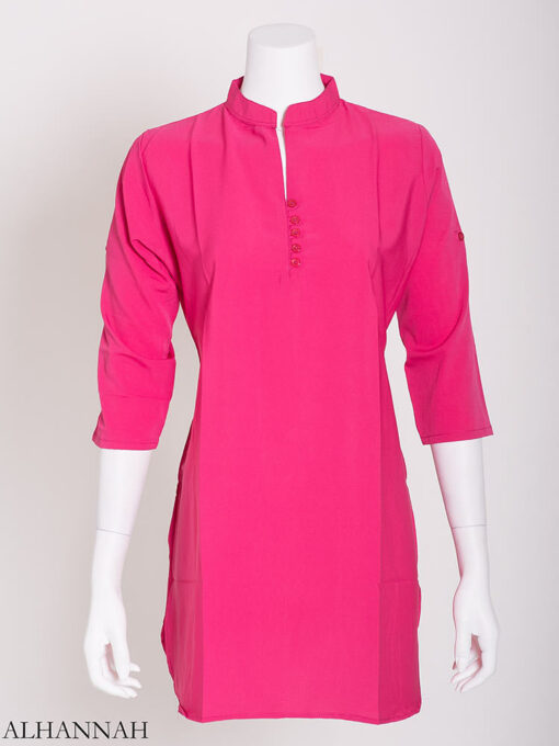 Solid Color Button-Up Kurti st605 (11)
