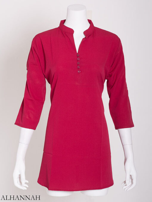 Solid Color Button-Up Kurti st605 (13)