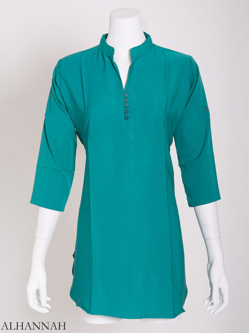 Solid Color Button-Up Kurti st605 (5)