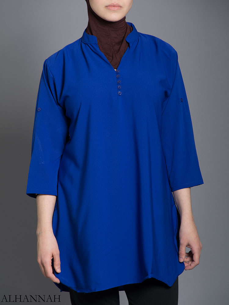 Solid Color Button-Up Kurti st605 (5)
