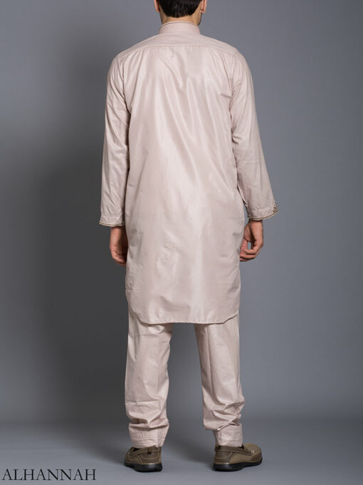 Zari Embroidered Pocketed Salwar Kameez | me787 » Alhannah Islamic Clothing