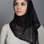 Leopard Kuwaiti Wrap Hijab hi2177 front 2