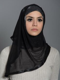 Polka Dot Lilly Kuwaiti Wrap Hijab hi2178 front 2