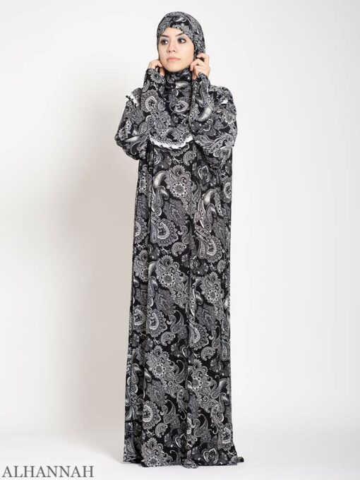 Charcoal Paisley Prayer Outfit 2