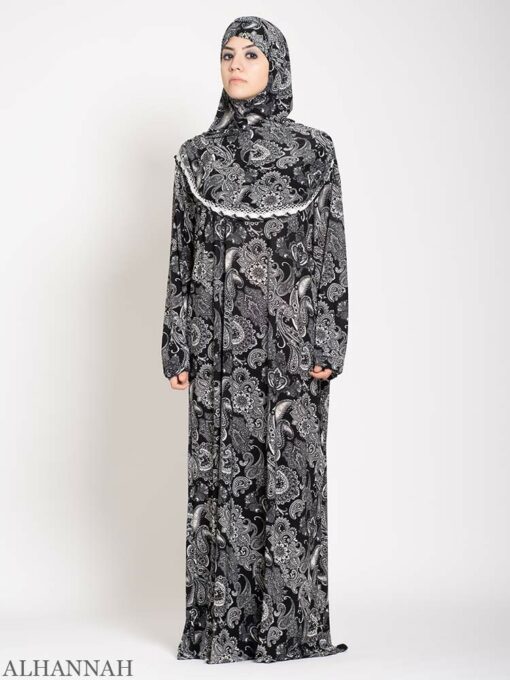 Charcoal Paisley Prayer Outfit