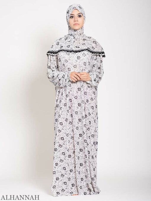 Floral Tendrils One Piece Prayer Outfit