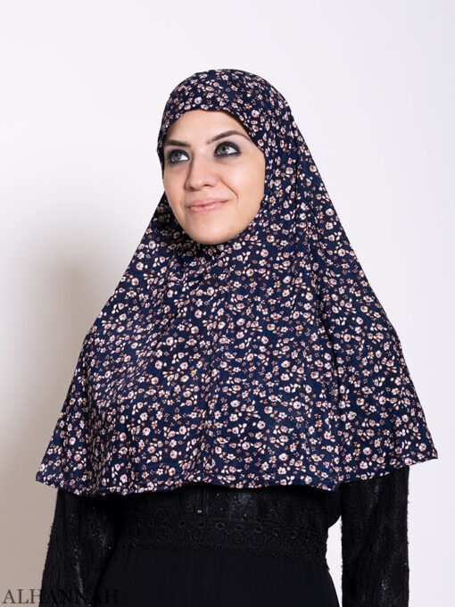 Navy Calico Amira Hijab 2