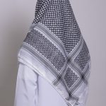 Premium Shemagh in Black and White Pattern