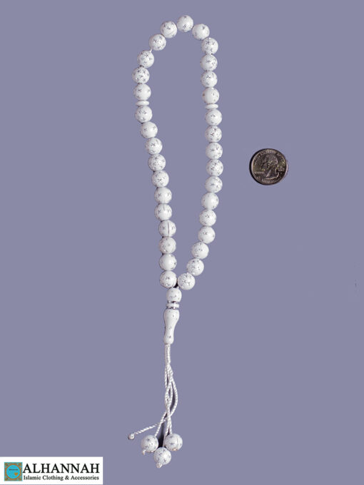 Tisbah Islam Prayer Beads White 2