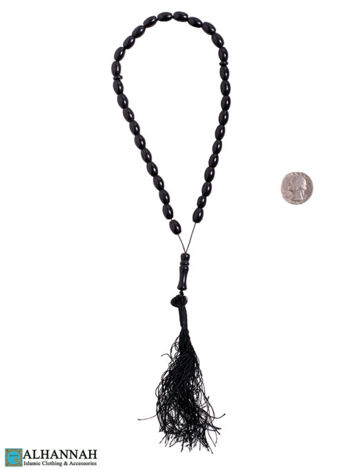 Black Tasbih with 33 Prayer Beads 2