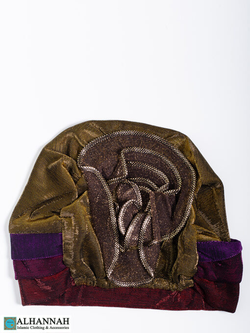 Cap Style Underscarf Gold Ruby