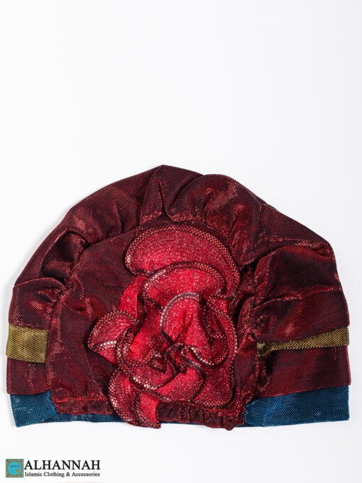 Cap Style Underscarf Ruby Teal