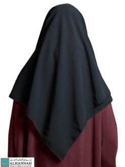 Chiffon Square Hijab Saudi Black
