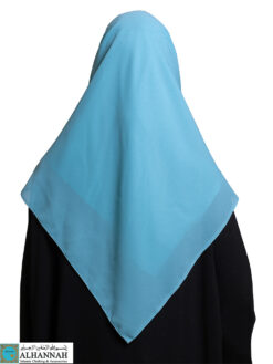 Square Chiffon Hijab Turquoise Blue