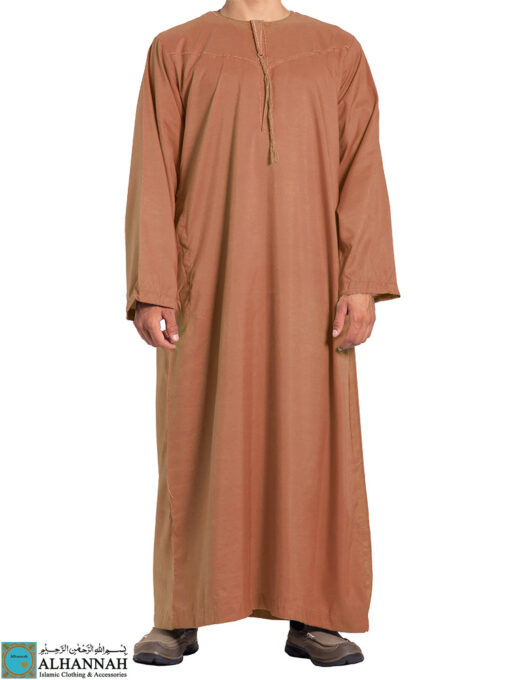 Yemeni Thobe - Nutmeg | me801 » Alhannah Islamic Clothing