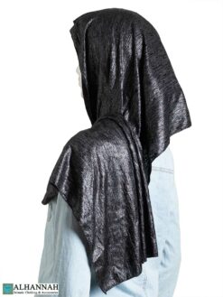 Black Glossy Shayla Hijab hi2316