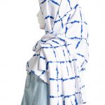 Blue Painted Grid Shayla Hijab hi2304
