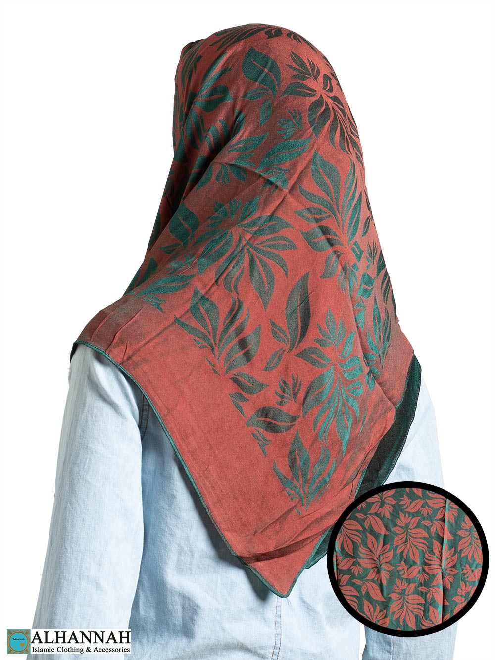 Forest Brush Reversible Square Hijab hi2324