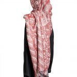 Red Floral Tapestry Large Shayla Hijab hi2298
