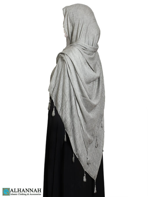 Shayla Wrap Hijab with Tassels