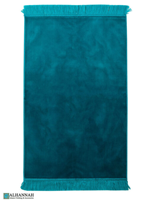 Solid Color Prayer Rug -Turquoise