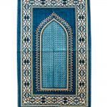 Turkish Prayer Rug – Geometric Design - Turquoise
