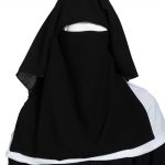 Two Layer Niqab NI160 black