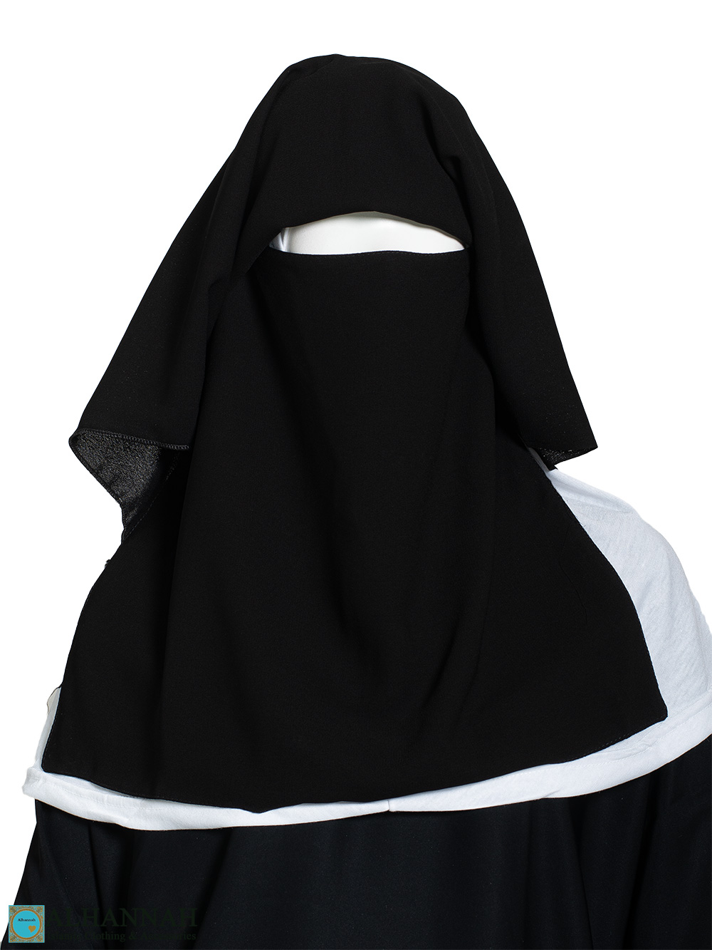 Two Layer Niqab NI160 black