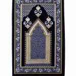 Turkish Prayer Rug – Floral Border in Blue & White
